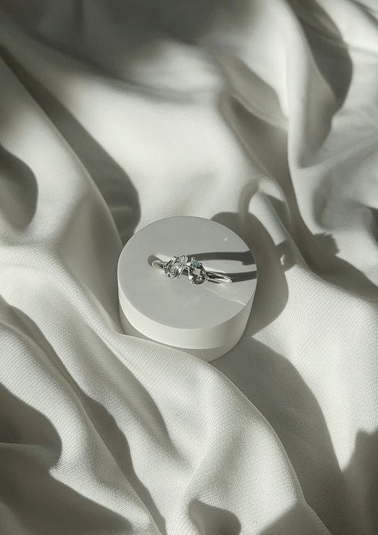 "Timeless Drop" SILBER Adjustable Ring